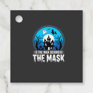 Etiquetas Para Recuerdos Halloween Man Behind the Mask Haunted House