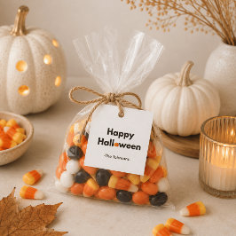 Etiquetas Para Recuerdos Halloween minimalista moderno – personalizado cuad