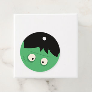 Etiquetas Para Recuerdos Halloween moderno y lindo Monstruo Frankenstein