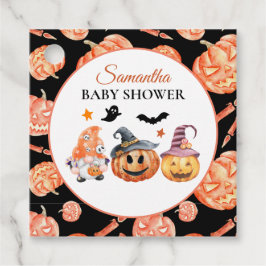 Etiquetas Para Recuerdos Halloween Pumpkin Baby Shower