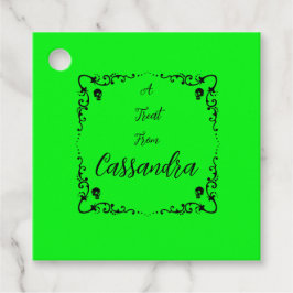 Etiquetas Para Recuerdos Halloween Slime Green Personalizado