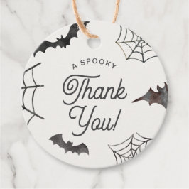 Etiquetas Para Recuerdos Halloween Spookan Gracias Gray Bats & Spiderweb