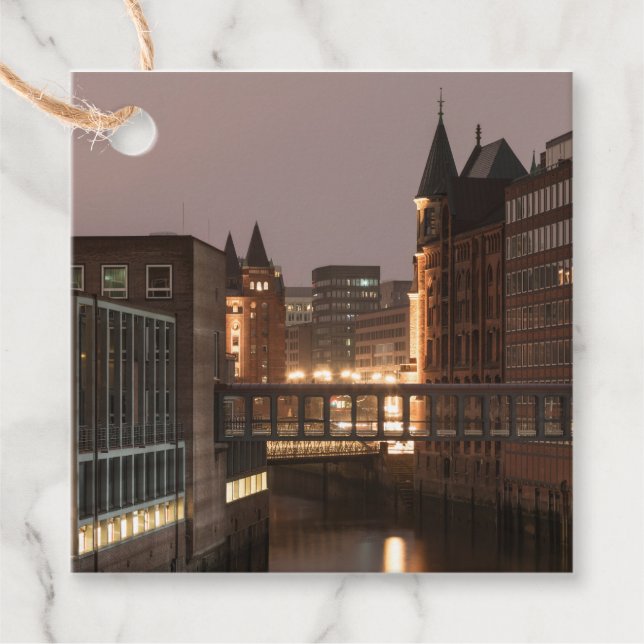 Etiquetas Para Recuerdos Hamburg Speicherstadt (Anverso)