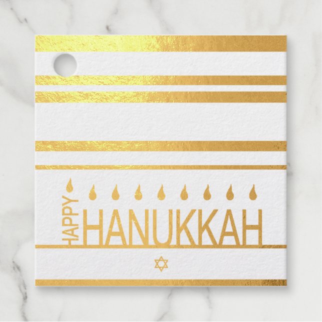 Etiquetas Para Recuerdos Hannukah (Anverso)