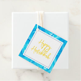 Etiquetas Para Recuerdos Hanukkah Elegant Marbelied Paint Art