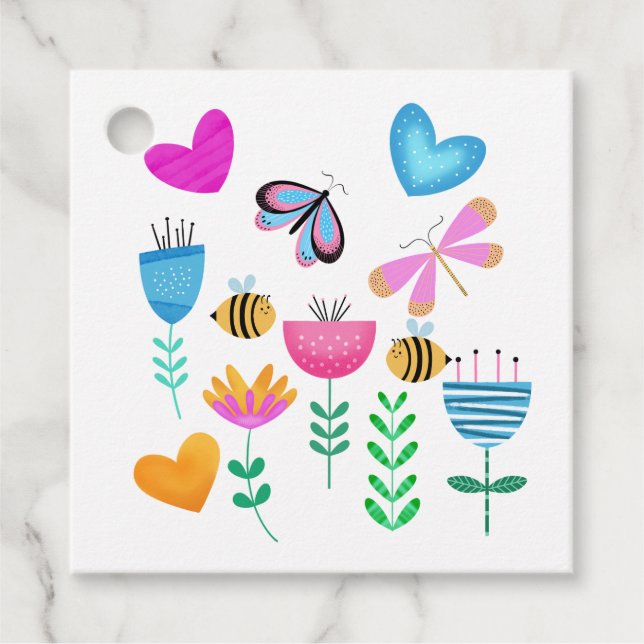 Etiquetas Para Recuerdos Happy Bee Garden (Anverso)