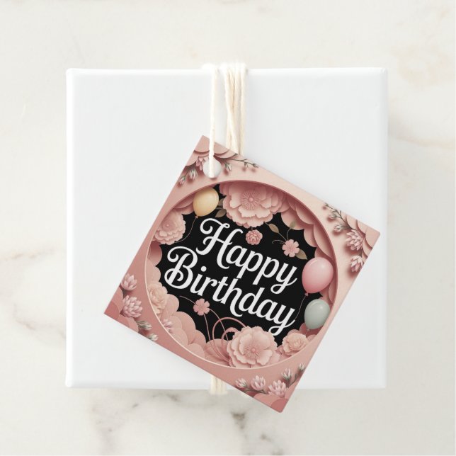 Etiquetas Para Recuerdos Happy Birthday (In situ)