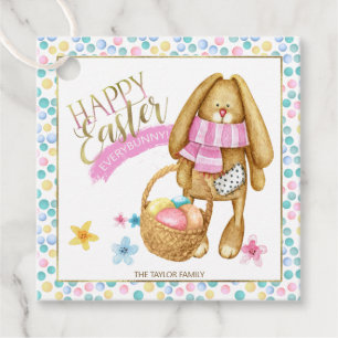 Etiquetas Para Recuerdos Happy Easter Everybunny ID640