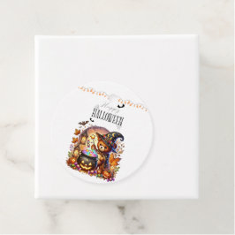 Etiquetas Para Recuerdos Happy Helloween Cute Wizard