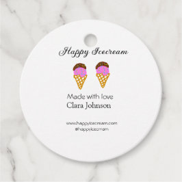 Etiquetas Para Recuerdos Happy Icecream agrega nombre a la página web de me