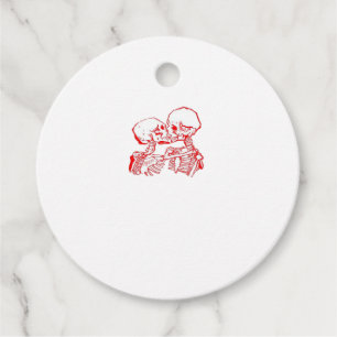 Etiquetas Para Recuerdos Hasta que la muerte nos separe (Rojo Transparente)