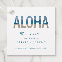 Etiquetas Para Recuerdos Hawaii Beach Bienvenidos A Nuestra Bolsa De Regalo