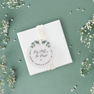 Etiquetas Para Recuerdos Hazlo cuando se arregle el elegante Eucalyptus Bab