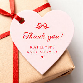 Etiquetas Para Recuerdos Heart Little Sweetheart Baby Shower Favor Tags