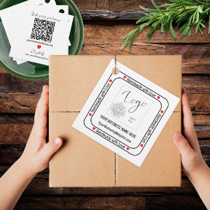 Etiquetas Para Recuerdos Hecha a mano con amor Empresarial Inserción promoc