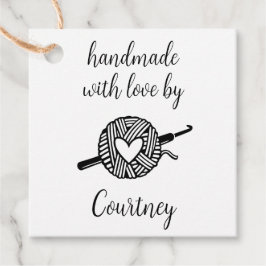 Etiquetas Para Recuerdos Hecho a mano con Love Crochet