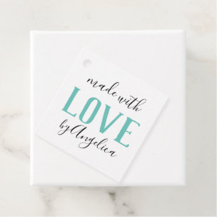 Etiquetas Para Recuerdos Hecho con amor Script personalizado programa de ar