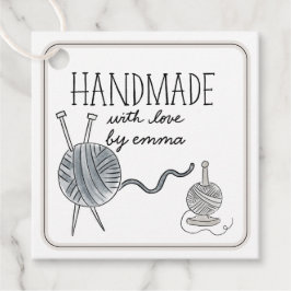 Etiquetas Para Recuerdos Hechos a mano con amor Knitn Yarn Gracias