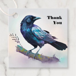 Etiquetas Para Recuerdos Hermosa avenida en una rama de árbol gracias