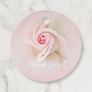 Etiquetas Para Recuerdos Hermosa y suave rosa húmeda rosa suave Elegante du