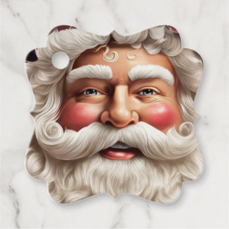 Etiquetas Para Recuerdos Hermoso Santa Claus