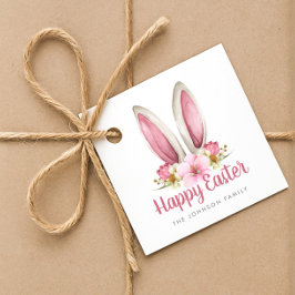 Etiquetas Para Recuerdos Hermosos bulos rosados felices pascuas