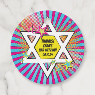 Etiquetas Para Recuerdos Historieta de historietas Bar Mitzvah Estrella de