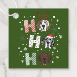 Etiquetas Para Recuerdos Ho Ho Ho Ho Great Dane Feliz Navidad