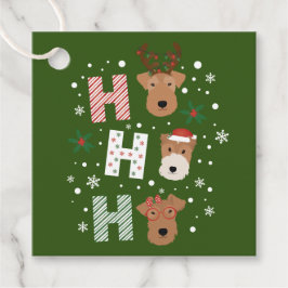 Etiquetas Para Recuerdos Ho Ho Ho Ho Ho Welsh Terrier Feliz Navidad