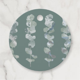 Etiquetas Para Recuerdos Hojas de Eucalyptus