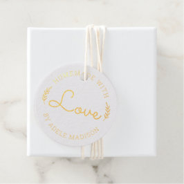 Etiquetas Para Recuerdos Hojas de Laurel Hechas a Mano con Amor
