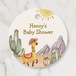 Etiquetas Para Recuerdos Hola Bebé Deert Cactus Llama Cowboy Baby Shower
