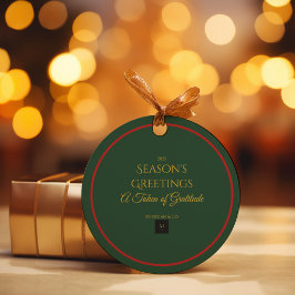 Etiquetas Para Recuerdos Holiday Luxe Christmas Favor Tag | Modern