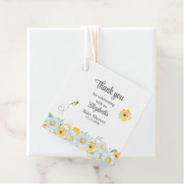 Etiquetas Para Recuerdos Honey Bee Chamomile Meadow Baby Shower Gracias