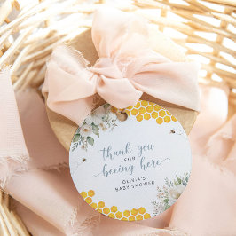 Etiquetas Para Recuerdos Honeycomb Bee Summer Baby Shower Gracias