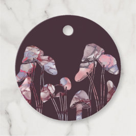 Etiquetas Para Recuerdos Hongos de tinta morada