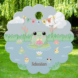 Etiquetas Para Recuerdos Hoppy Birthday Frog Thank You