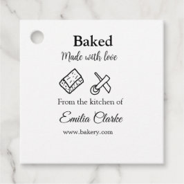 Etiquetas Para Recuerdos Horneado con la panadería de amor el negocio agreg