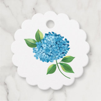 Etiquetas Para Recuerdos Hortensia acuarela