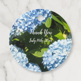 Etiquetas Para Recuerdos Hortensias Azules Gracias