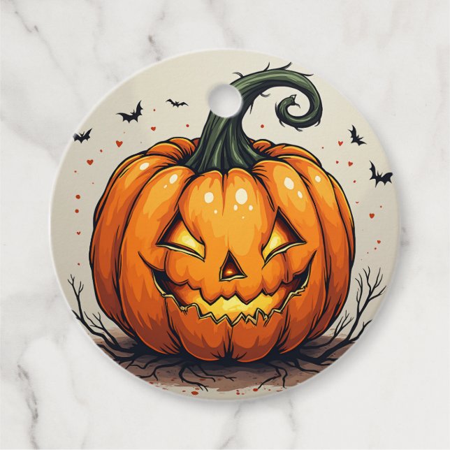 Etiquetas Para Recuerdos Huevo para Halloween (Anverso)