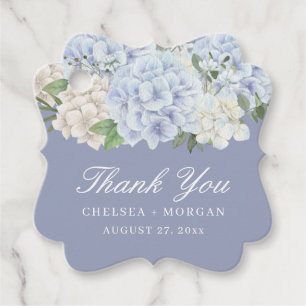 Etiquetas Para Recuerdos Hydrangea Flowers Periwinkle Fiesta de la boda púr