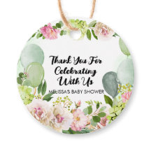 Hydrangea verde globos florales rosados gracias