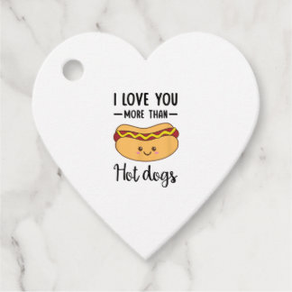 Etiquetas Para Recuerdos I Love You More Than Hot Dogs Funny Sausage Pun 