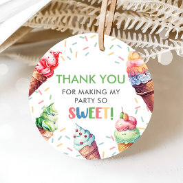 Etiquetas Para Recuerdos Ice Cream Primer Fiesta de Cumpleaños