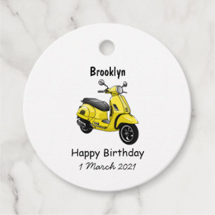 Etiquetas Para Recuerdos Ilustracion de personalizado de motocicleta con ci