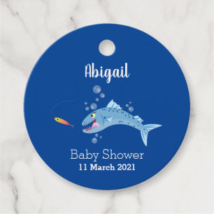 Etiquetas Para Recuerdos Ilustracion personalizado pescador hambriento de b