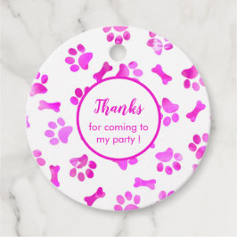 Etiquetas Para Recuerdos Impresiones de la pintura de color de agua rosa