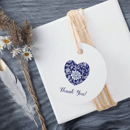 Etiquetas Para Recuerdos Indigo Meadow Wildflowers Wedding Thank You