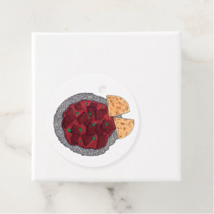 Etiquetas Para Recuerdos Indio alimentario británico se lleva pollo Tikka M